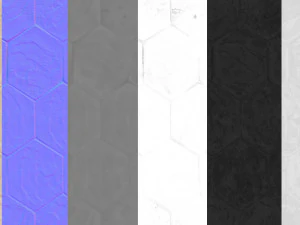 шестикутна плитка для підлоги pbr матеріали текстура сканування даних текстура CG Текстури