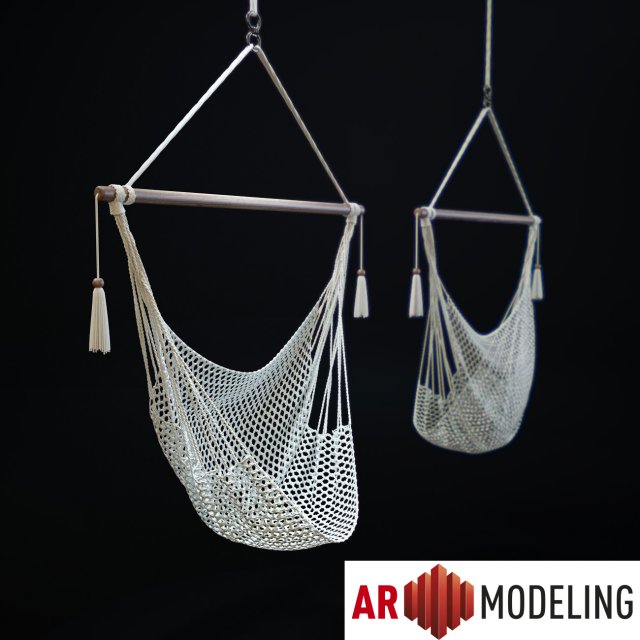 hammock chair 3D Модель .c4d .max .obj .3ds .fbx .stl .blend