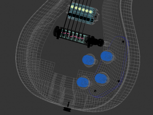 electric guitar fostins Modèle 3D