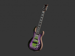 electric guitar fostins Modèle 3D