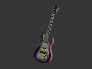electric guitar fostins 3D Model