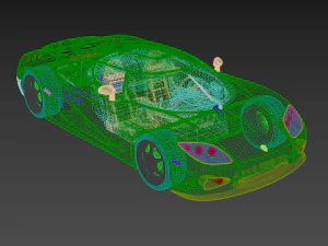 koenigsegg ccx sport car model 3D Model