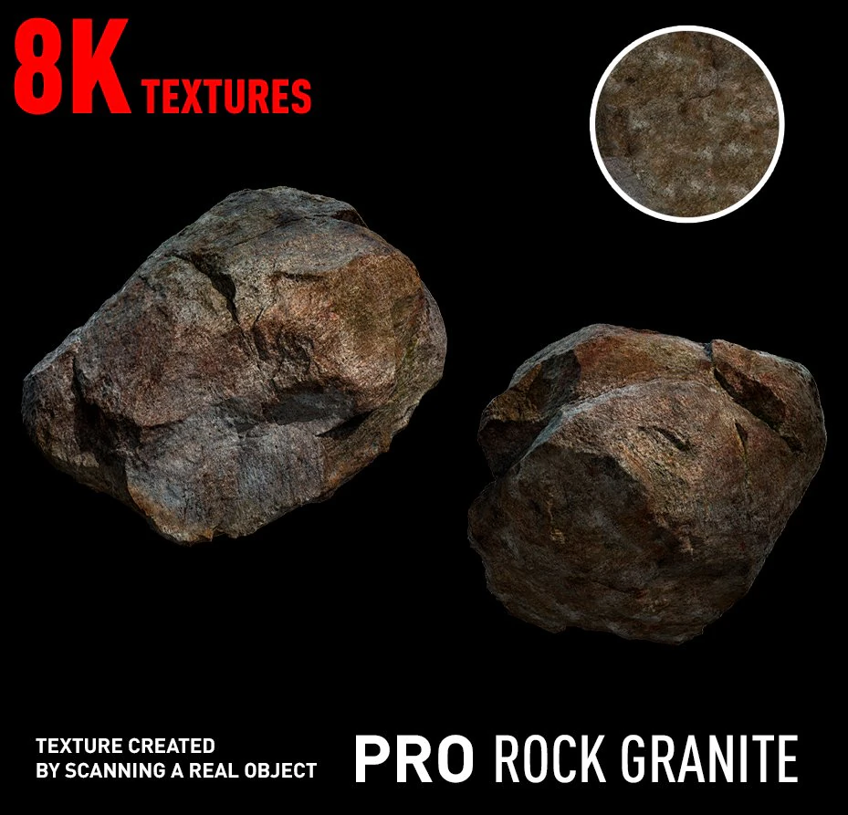 rock granite 8k professional texture texture CG Textures .c4d .max .obj .3ds .fbx .stl .blend