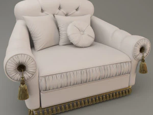 крісло класичного стилю 3D Модель