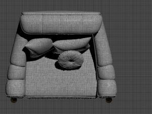 armchair classic style 3D Model