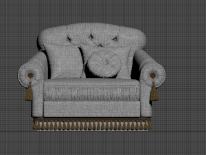 armchair classic style 3D Model