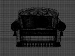 armchair classic style 3D Model