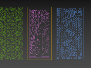woden decorative panel 3Dモデル