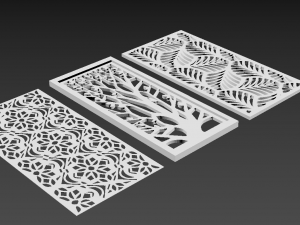 woden decorative panel 3Dモデル