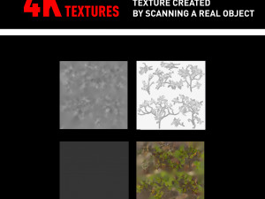 bush branch 4k professional textures CG 纹理