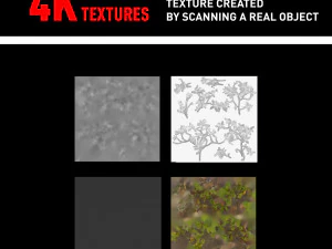 bush branch 4k professional textures CG Textures
