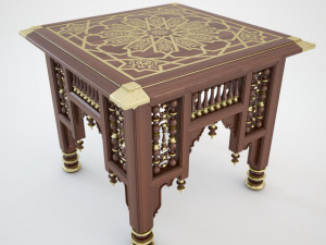 wooden egiptian table 3D 모델
