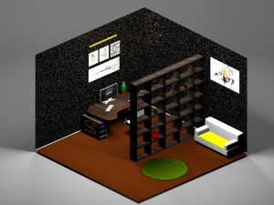low poly modeling - apartment 3D Model