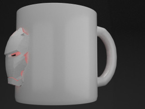mug with iron man design 3d print model 3D Принт Модель