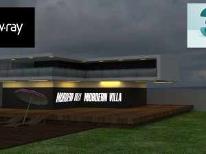 modern 3d villa 3D Model