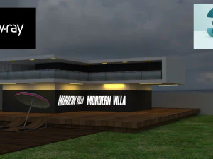 nowoczesna willa 3D Model 3D