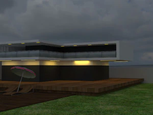 modern 3d villa 3D Model