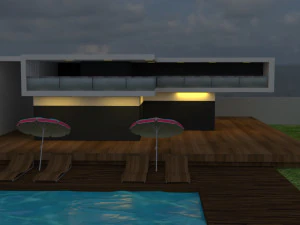 modern 3d villa 3D Model