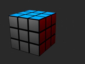 the 3x3 rubiks cube 3D Model