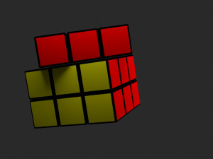 the 3x3 rubiks cube 3D Model