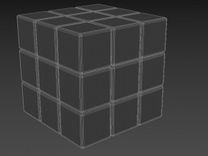 the 3x3 rubiks cube 3D Model