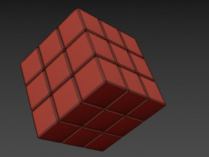 the 3x3 rubiks cube 3D Model