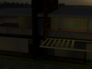 the modern villa 3D Model