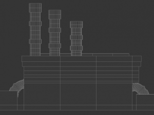 the sewage plant-low poly low-poly 3D Модель