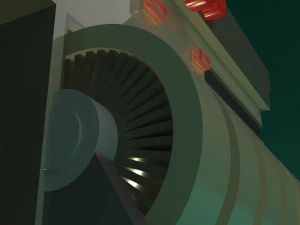 the sewage plant-low poly low-poly 3D Model