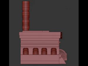 the sewage plant-low poly low-poly 3D Model