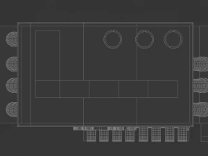 the sewage plant-low poly low-poly 3D Model