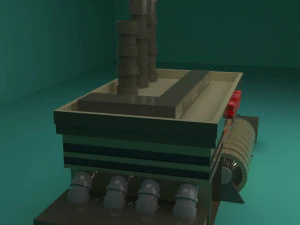 the sewage plant-low poly low-poly 3D Model