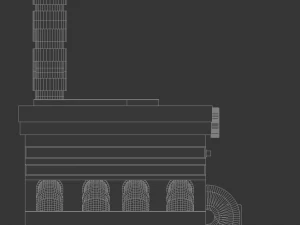the sewage plant-low poly low-poly 3D Model