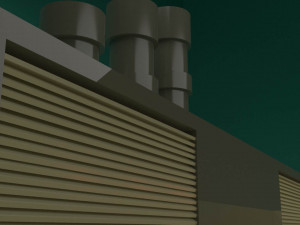 the sewage plant-low poly low-poly 3D Модель