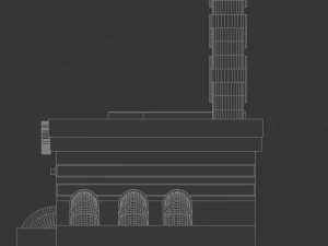 the sewage plant-low poly low-poly 3D Model