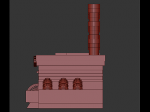 the sewage plant-low poly low-poly 3D Модель