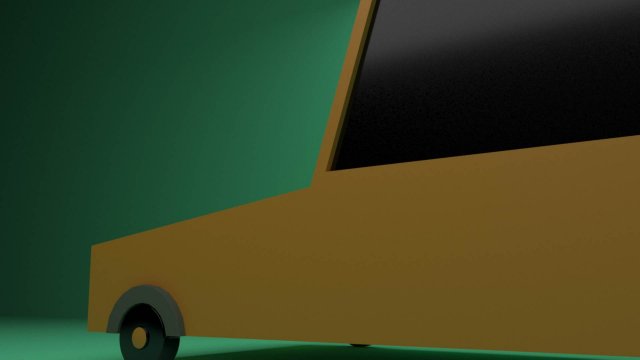 low poly mini car low-poly 3D Model .c4d .max .obj .3ds .fbx .stl .blend