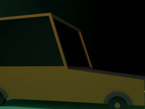 low poly mini car low-poly 3D Model