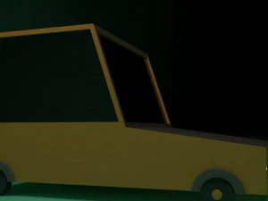 low poly mini car low-poly 3D Model