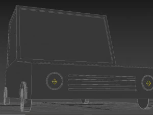 low poly mini car low-poly 3D Model