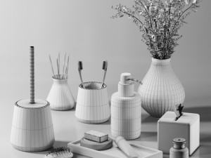 decorative set 01 Modello 3D
