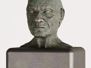 old man statue 01 3D Model