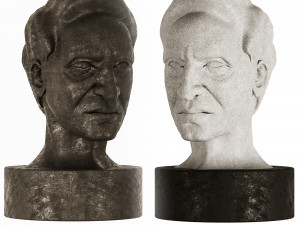 old man statue 01 3D Model
