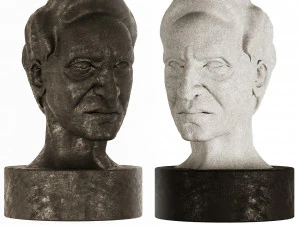 Statue des alten Mannes 01 3D Modell