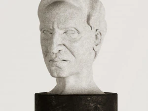 old man statue 01 3D Model
