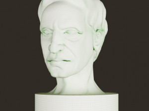 old man statue 01 3D 모델
