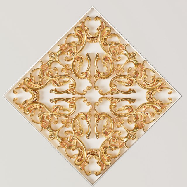 dekore ornament 03 3D Model .c4d .max .obj .3ds .fbx .stl .blend 
