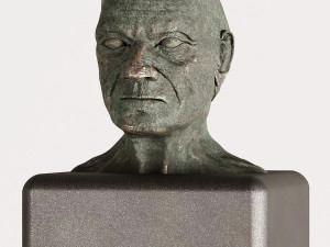 old man statue 02 3D Model