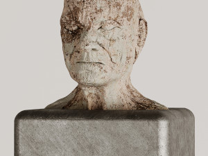 old man statue 02 3D Model