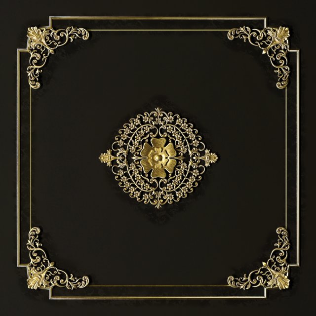 dekore ornament 05 3D Модель .c4d .max .obj .3ds .fbx .stl .blend 